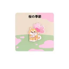 さくら動物刺繍ステッカー 携帯ケース 布ステッカー