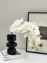 造花 胡蝶蘭 アートフラワー 高級感 エレガント 花瓶 フラワーアレンジメント インテリア リビング 玄関 置物