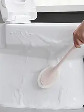 ロングハンドル海綿トイレブラシ【浴室・キッチン用・床掃除に最適】