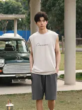 パジャマ ルームウェア メンズ 2点セット ノースリーブ タンクトップ ショートパンツ コットン100% 夏 大きいサイズ ゆったり カジュアル お出かけOK