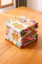 手作りDIYパッチワーク布製クリスマスタペストリー【純綿・キャットデザイン】（セットアップ対応）