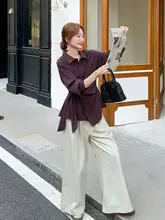 フレンチスタイルのコーディネート【ドローストリング付きシャツ・ワイドパンツ・セットアップ対応】