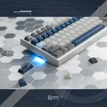 金属感のある透けたゲーム用キーボードキーキャップ【PBT・PC製・オリジナル高さ】