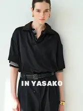 高智風デザインの柔滑軽量ポロシャツ【リバーシブル・アセテート素材 ・バリエーション豊富】（セットアップ対応）