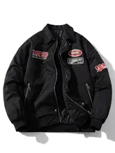 フライトジャケット 男女用 厚手 コットン ジャケット