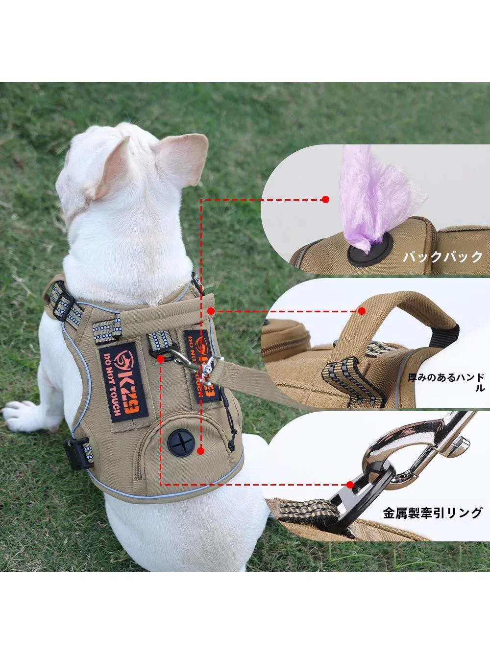 犬のお散歩グッズをコスパ良く揃える方法 - タクティカルハーネスのサイズとリード機能