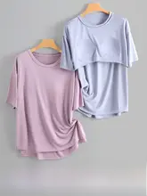 猫モチーフのアイスシルクパジャマ【夏用・胸パッド付き・大きいサイズ・短袖・ホームウェア】（セットアップ対応）