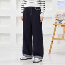 子供用デニムパンツ【深い青・ストレート・通気性・伸縮性あり】（セットアップ対応）