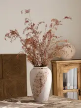 陶器製 植物用花瓶【和モダン・フランス風・インテリア装飾・乾燥花用】