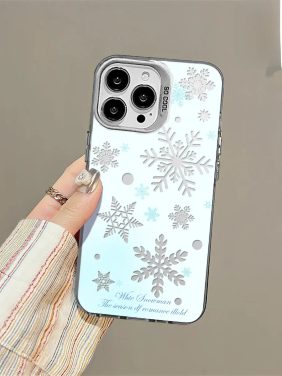 冬の雪の結晶デザイン スマホケース：iPhoneやAndroid対応の保護機能と実用性を徹底解説