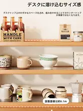 折りたたみ式の木製デスクトップ収納ラック【多段式・水筒用・オフィス用】