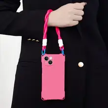 携帯ケース ショート ストラップ ハンドヘルド韓国語バージョン ピンク リストバンド