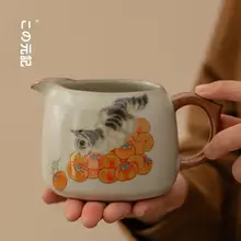 兮元記 陶製大容量分茶器【女性用・茶海・汝窯デザイン】