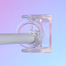 穴あけ不要の固定クリップ式カーテンロッドホルダー【伸縮対応】