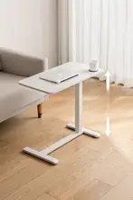 Lazy Corner 昇降式モバイルテーブル【手動・家庭用・ソファサイド】【スペースを有効活用】