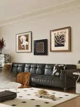 アメリカンビンテージ風のリビングルーム用装飾画【食卓・ソファ背景壁画】