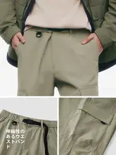春用メンズワイドストレートカーゴパンツ【アウトドア・大きなポケット・微皺デザイン】