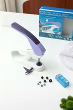 多機能穴あけ不要打孔器【衣服用・スナップボタン取付・ボタン押し機能】