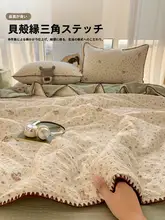 極上の柔らかさ！二重ガーゼエアコン用ケット【夏用・洗濯機対応・シングルサイズ】