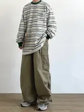 JOYZONE メンズ秋冬用 カジュアルワイドレッグパンツ【フィット・ドローストリング・作業用】
