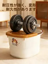 足湯用洗面器【保温・マッサージ機能付き・足首まで浸かる深さ】