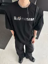 デザイン性抜群のプレス加工Tシャツ【ファッション字母プリント・シンプルなフィット感】
