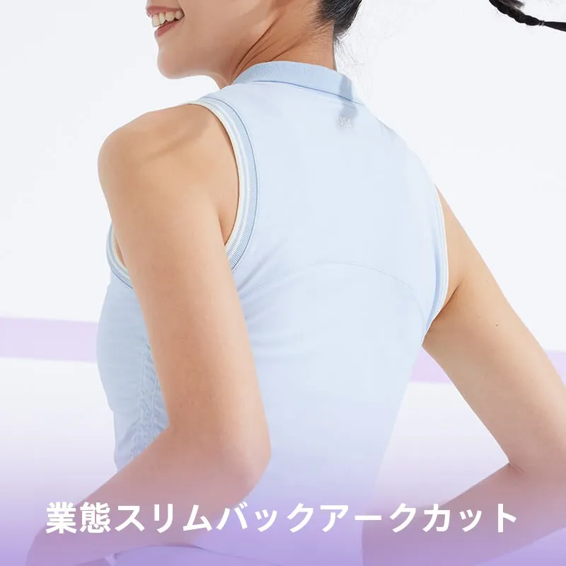 テニスアンダーウェアレディースの選定：ポロ襟付き速乾タンクトップの実用性と性能解析