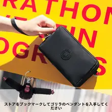 ロング財布【女性用・ファスナー・ショルダー・ナイロン製・スマートフォン収納・小銭入れ】