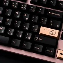 JKDK x KMキャットテーマPBTキーボードキャップ【高さ68・980・75・87キー対応】