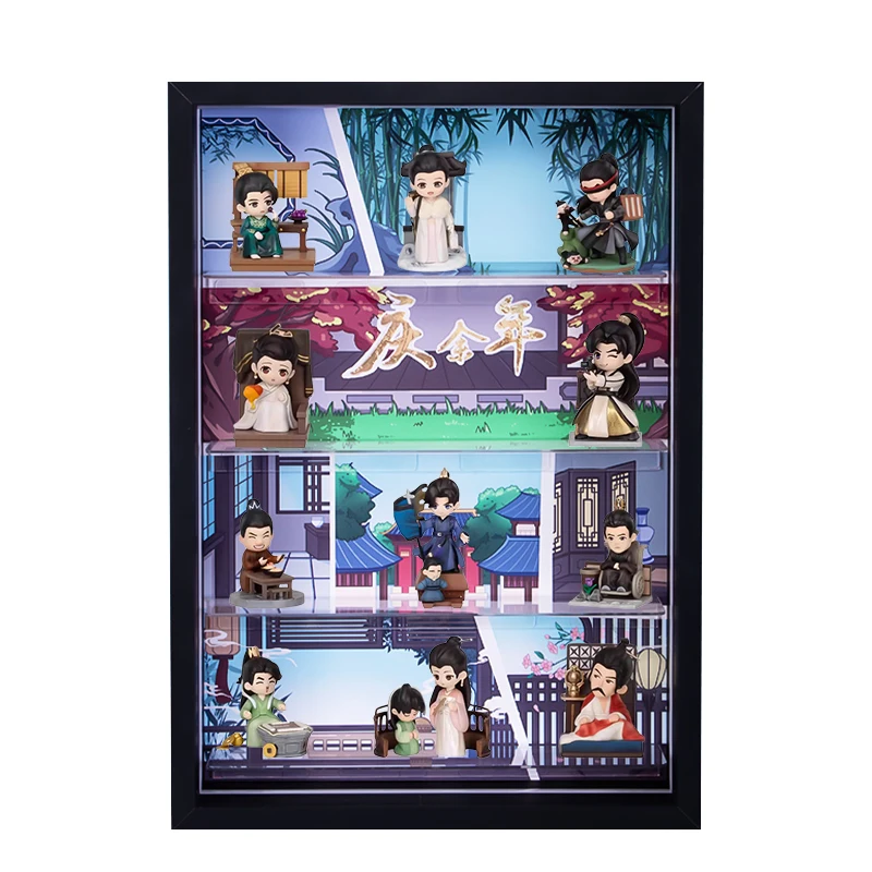 キャラクターコレクションフィギュアミニチュア展示ボックス：ミュージアムグッズおもしろの実用性と展示価値
