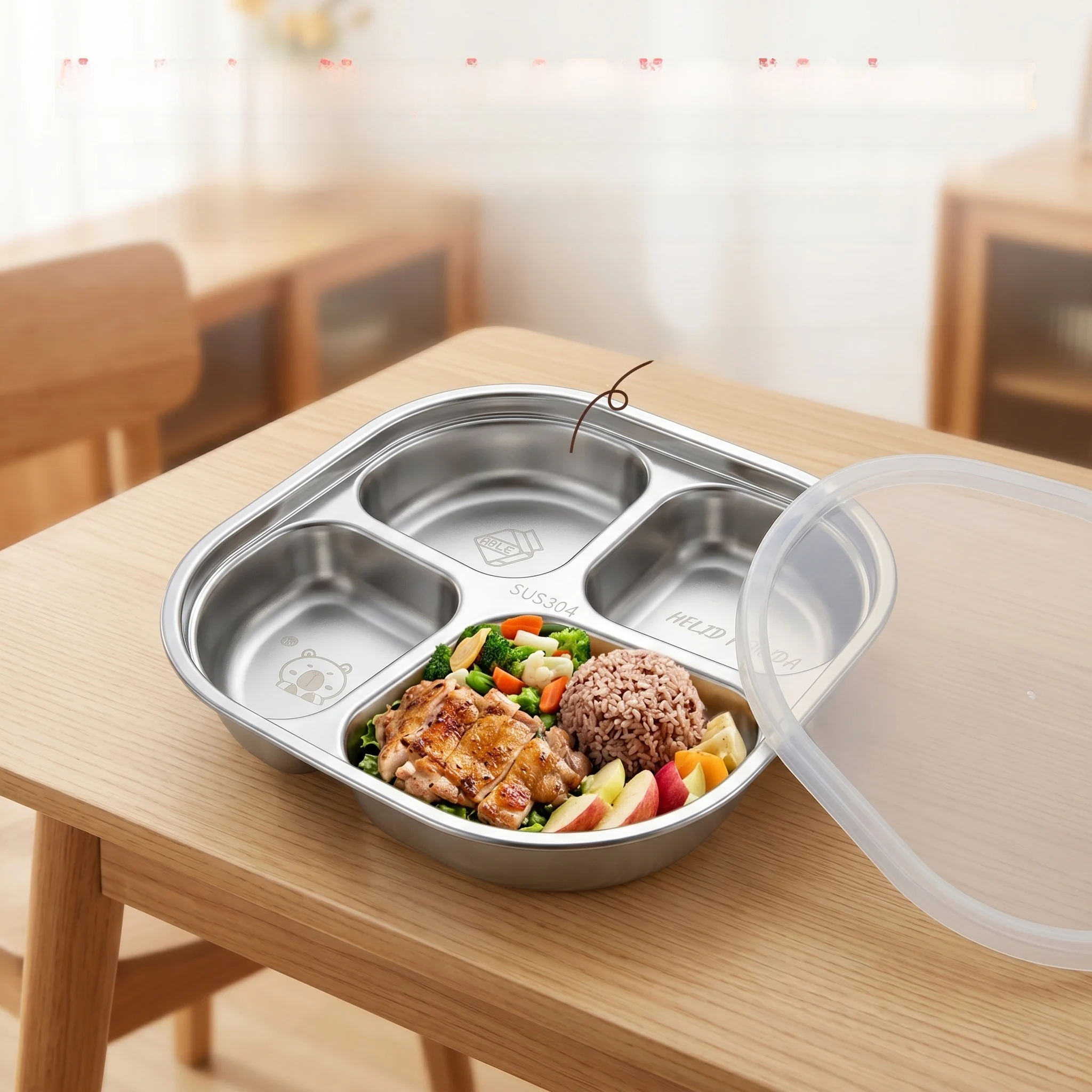 離乳食容器を選ぶときに迷う？304ステンレスのキャラクター型分格食器が解決する理由