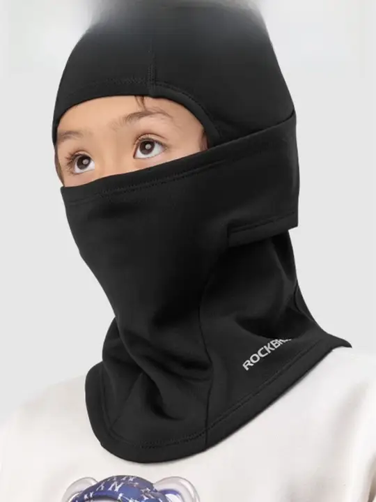 冬のアウトドア用 保温防寒フェイスマスク【子供向け・スキー・自転車・防風・全顔カバー】