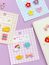 可愛い刺繍布製パッチ【DIY用・自粘着・衣類やバッグ装飾用】