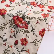 帆布製の花刺繍トートバッグ【デザイン豊富・軽量】