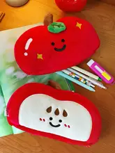 かわいいリンゴのぬいぐるみペンケース【大容量・学生用・文房具収納】