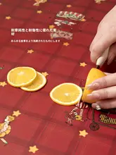 防水防油クリスマステーブルマット【レッド・レザー製・装飾用】