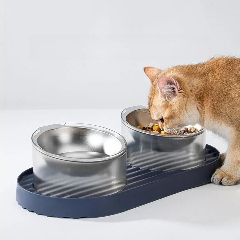 hipidog お椀型食器：犬猫兼用の倒れにくい二重ボウルで安全な給食管理