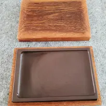 端渓石制作 七寸四角硯【実用的・高品質・シンプルデザイン】