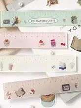 半透明アクリル定規【ヴィンテージ風・シンプルデザイン・学生用・測定用】