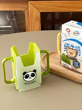 紙パックホルダー カップスタンド キッズ 男の子 女の子 プラスチック 持ち手付き 牛乳 飲料 ポータブル 「JOJO'S L. PD.effort.」