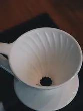ドリップコーヒー フィルター V60 シングルホール セラミック 家庭用 ドリップコーヒー器具 ホワイトダイヤモンドパターン