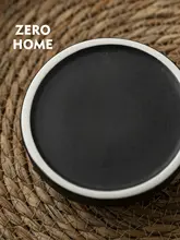 灰皿 セラミック ブラック シンプル おしゃれ 家庭用 オフィス 「ZEROHOME」