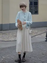 秋冬用 二重面デロン高ポリネック長袖トップス【保温性・おしゃれな重ね襟】