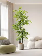 リアルな南天竹 鉢植え 屋内装飾 小物