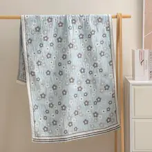 四層の純綿ガーゼバスタオル【柔らかく吸水性に優れ速乾】