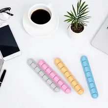 デスク用ケーブル整理器【充電ケーブル固定・シリコン製クリップ・イヤホン巻き取り対応】