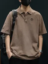 極上の柔らかさ コットン製 ポロシャツ【メンズ・半袖・レトロデザイン・ウォッシュ加工】