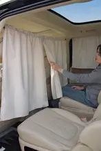 車内用パーティションカーテン【プライバシー保護・遮光機能・ビジネスカー対応】