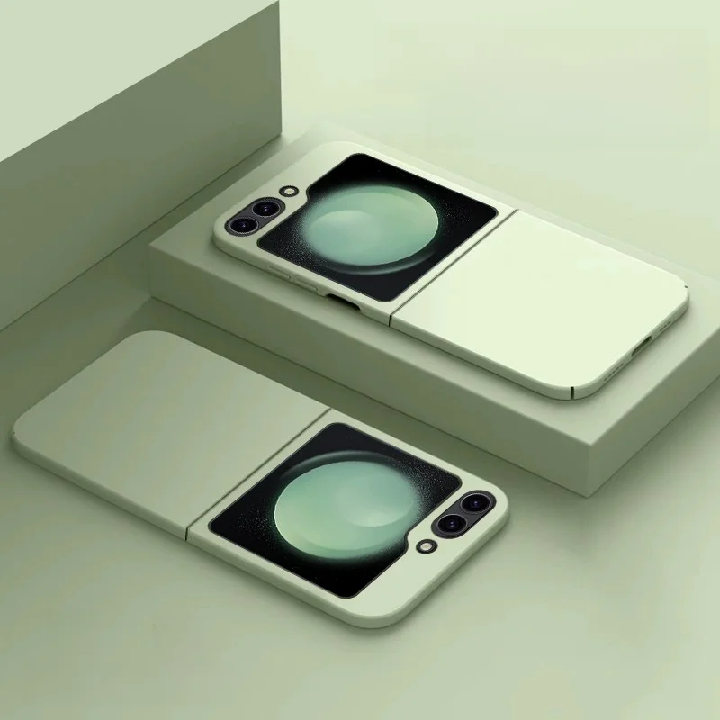 Galaxy Z Flip5 用 超薄マット仕上げケース【全包・衝撃吸収・女性向け・保護ケース】