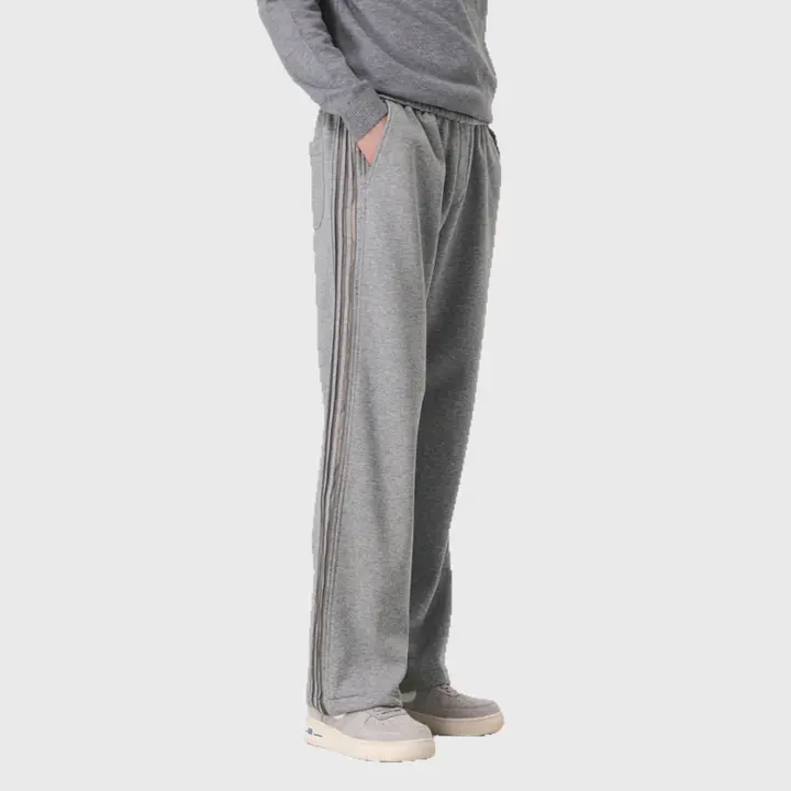 スウェットパンツ メンズ ストレート ワイドシルエット ヴィンテージ 通勤 オフィスカジュアル きれいめ 上品 秋冬